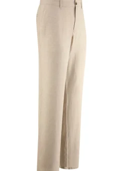 "Francesco Botti"-Hose mit Leinen in 3 Farben