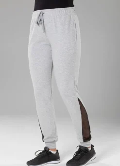 Freizeithose mit Netzeinsatz in 4 Farben