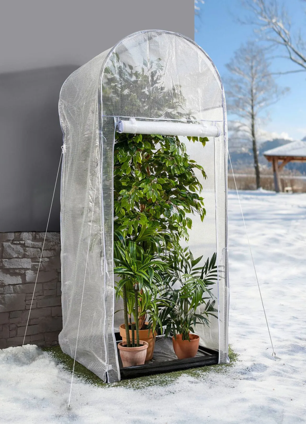 Frost-Schutzhaus mit Rahmen aus verzinktem Stahl