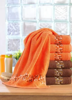 Frottier-Serie mit Jacquard-Bordüre