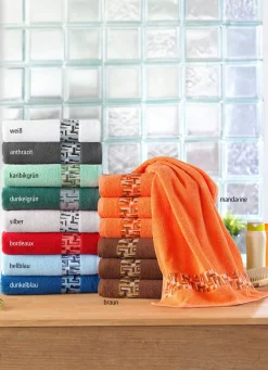 Frottier-Serie mit Jacquard-Bordüre