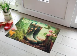 Fußmatte Gummistiefel mit rutschhemmender Rückseite