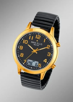 Funk-Herrenuhr mit Diamant von Mike Ellis New York