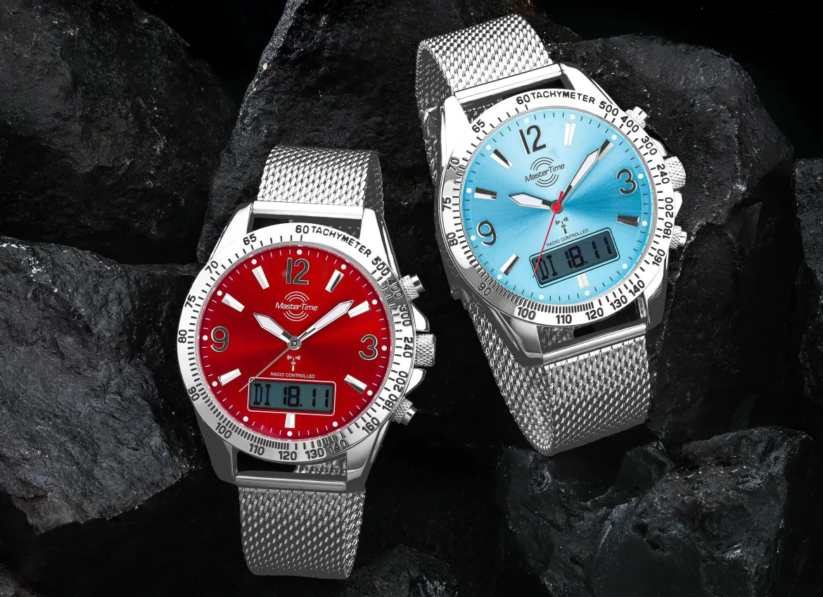 Funk-Herrenuhr mit Funktionen