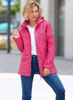 Funktionsjacke mit abnehmbarer Kapuze