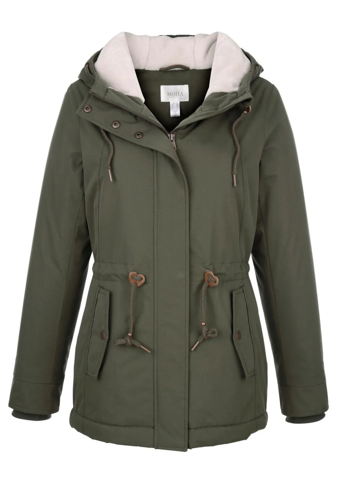 Funktionsjacke mit fester Kapuze