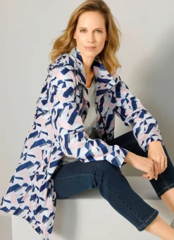 Funktionsjacke mit grafischem Druckdessin