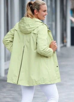 Funktions-Longjacke mit abnehmbarer Kapuze