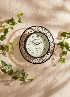 Funk-Wanduhr mit Metallgehäuse