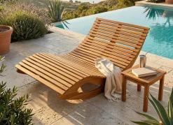 Garten Liege aus Akazienholz