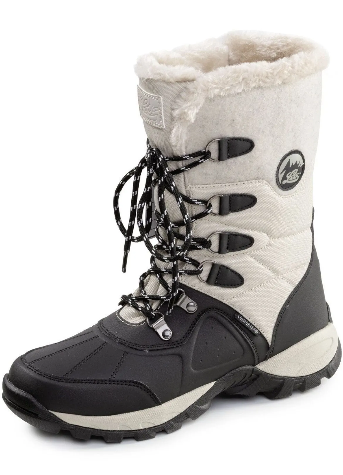 Gefütterte Damen-Stiefel, Winterschuhe, mit Reißverschluss