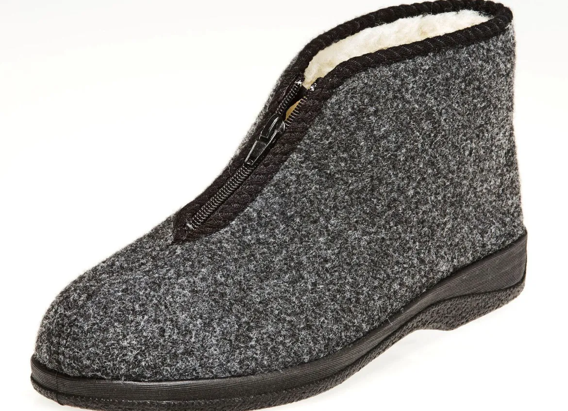 Gefütterte Herren-Stiefeletten, mit Schurwolle