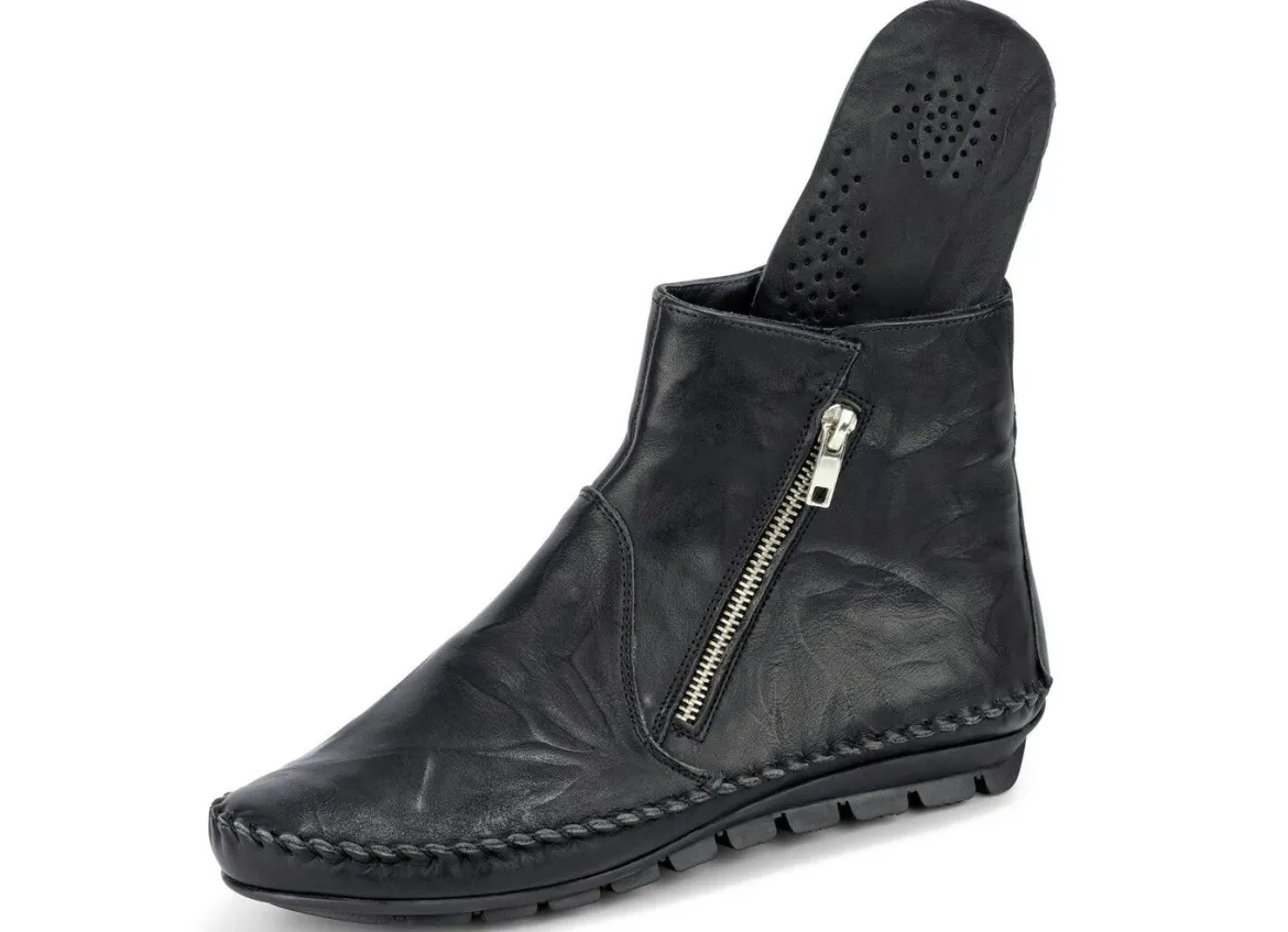 Gemini, bequeme Damen-Stiefeletten, Weite G, mit herausnehmbarem Fußbett