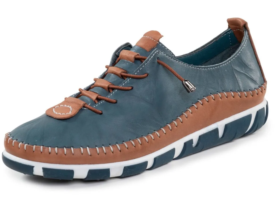 Gemini, leichte Damen-Schnürschuhe, Weite G, mit herausnehmbarem Fußbett