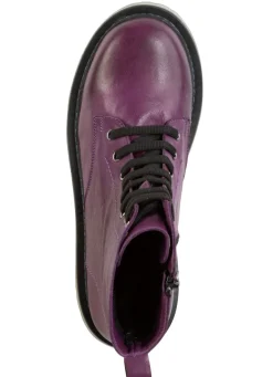 Gemini Schnür-Stiefelette aus weichem Rind-Nappaleder
