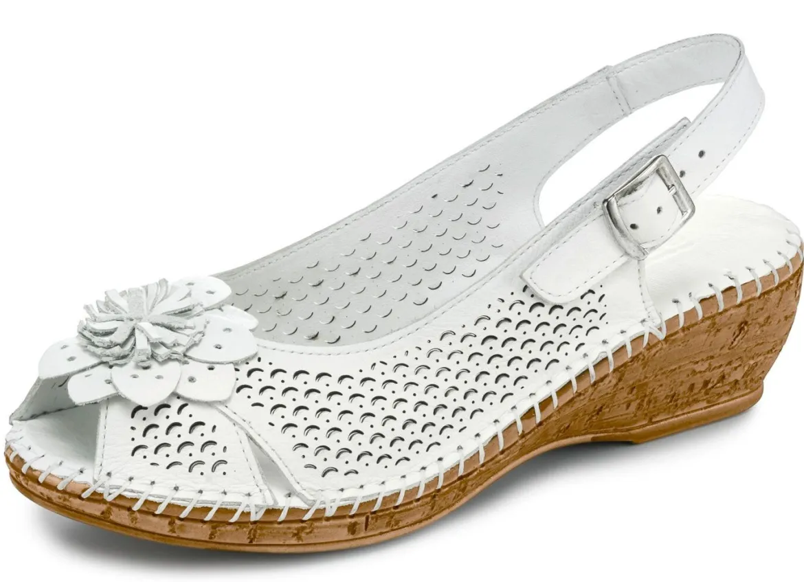 Gemini, sommerliche Damen-Sandaletten, Weite G, mit Gummizug