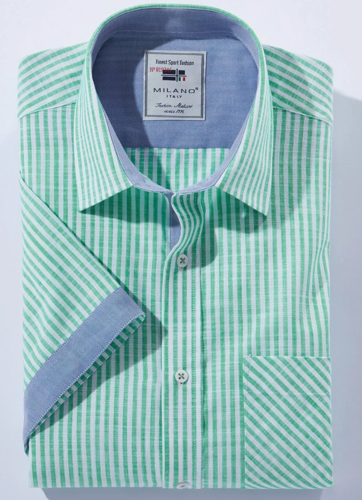 Gestreiftes "Milano Italy"-Hemd in 4 Farben