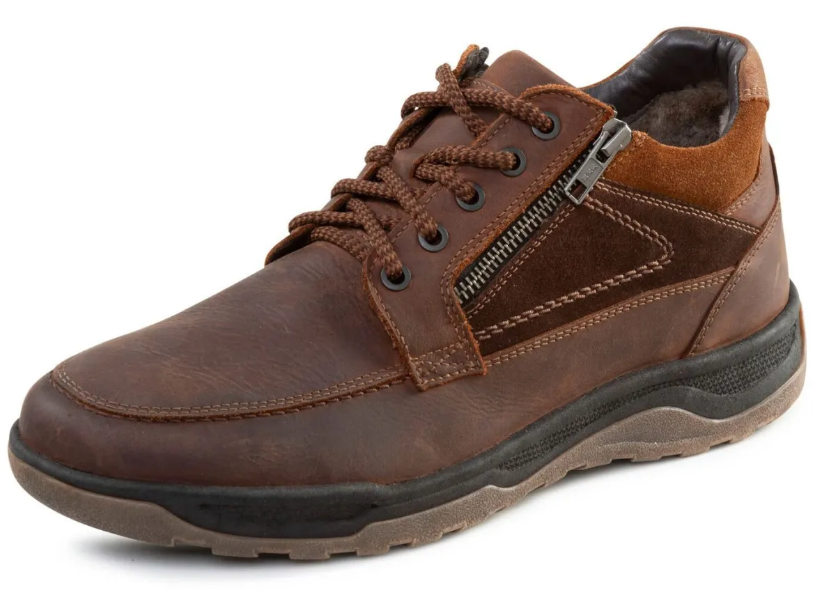 GINO GALANTE, gefütterte Herren-Boots, Winterschuhe, mit Lammfell