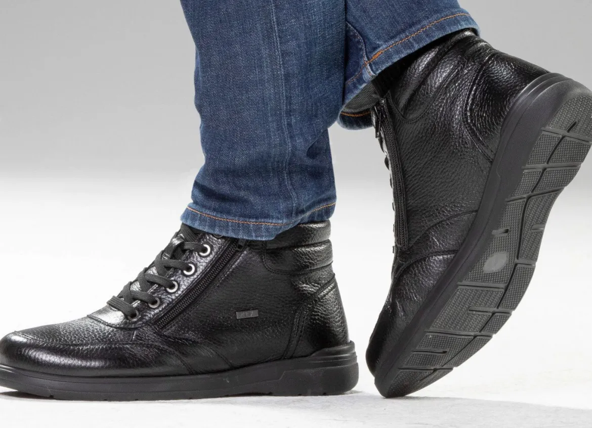 GINO GALANTE, gefütterte Herren-Boots, Winterschuhe, mit Reißverschluss