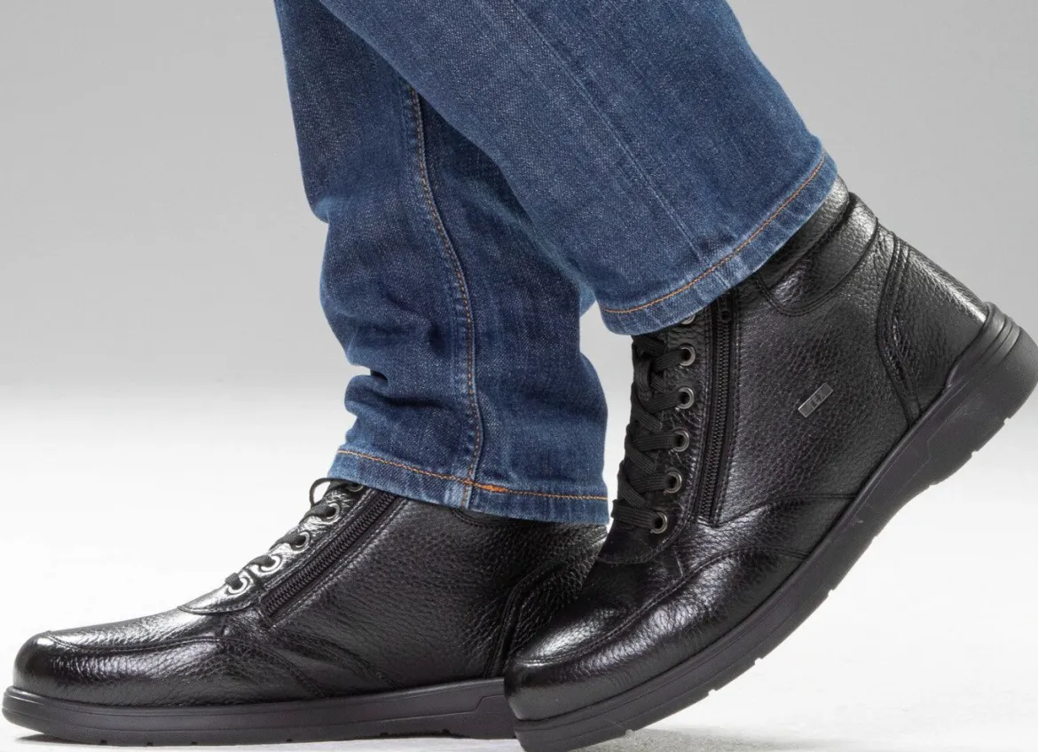 GINO GALANTE, gefütterte Herren-Boots, Winterschuhe, mit Reißverschluss