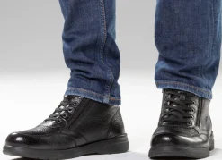 GINO GALANTE, gefütterte Herren-Boots, Winterschuhe, mit Reißverschluss