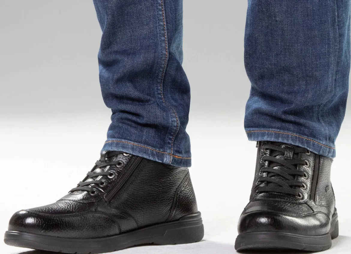 GINO GALANTE, gefütterte Herren-Boots, Winterschuhe, mit Reißverschluss