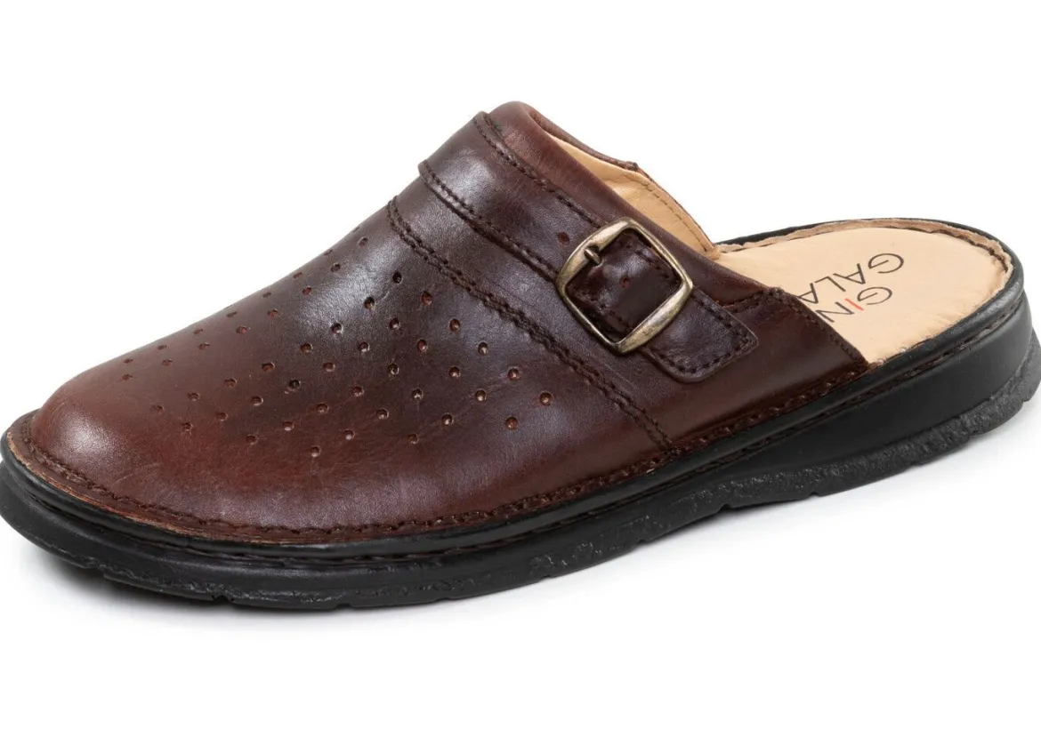 GINO GALANTE, klassische Herren-Clogs, aus Leder