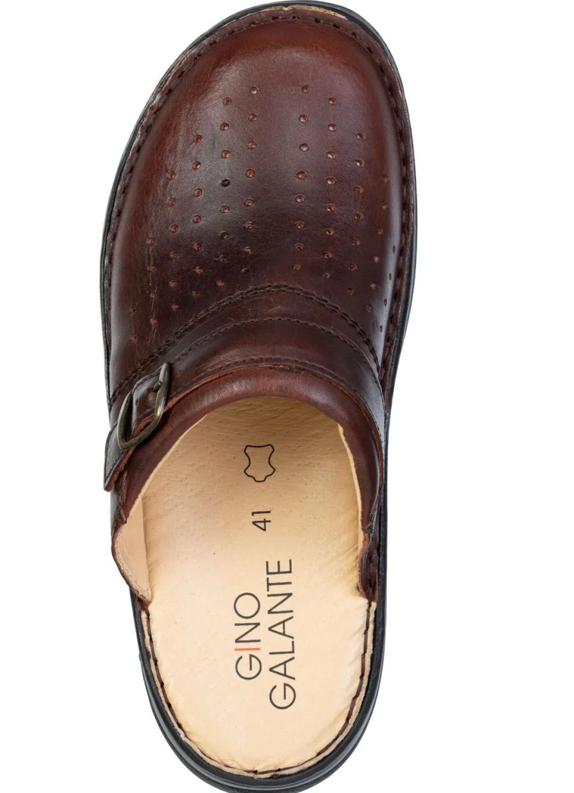GINO GALANTE, klassische Herren-Clogs, aus Leder
