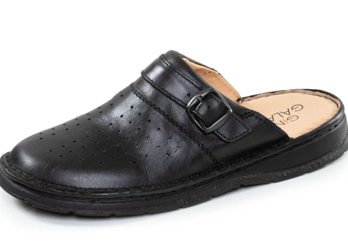 GINO GALANTE, klassische Herren-Clogs, aus Leder