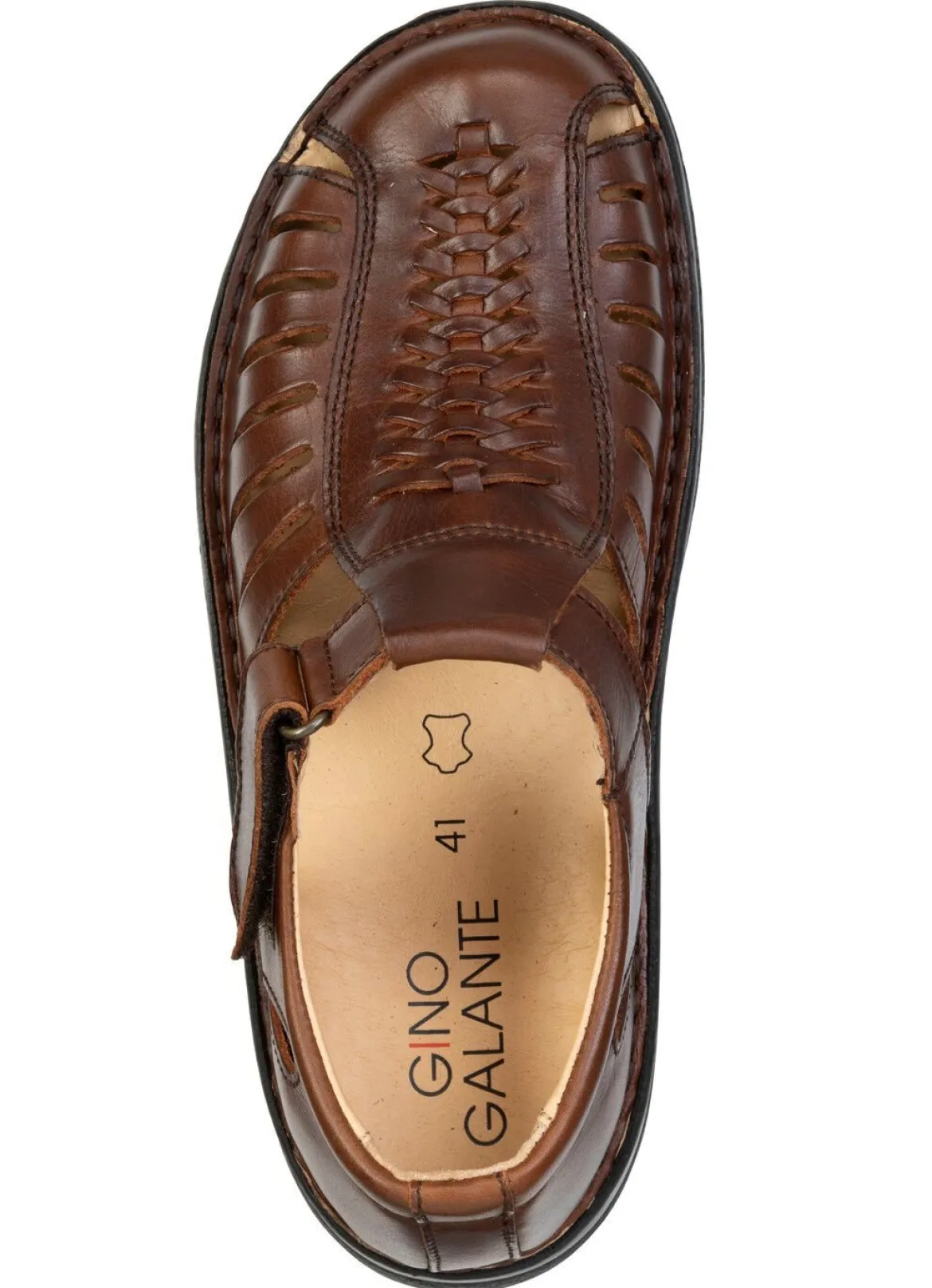 GINO GALANTE, leichte Herren-Sandalen, aus Leder