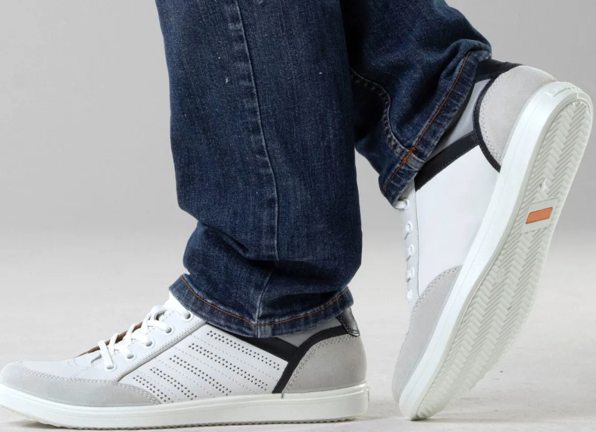 GINO Galante Sneaker mit Kontrast-Besätzen und Zierlochung