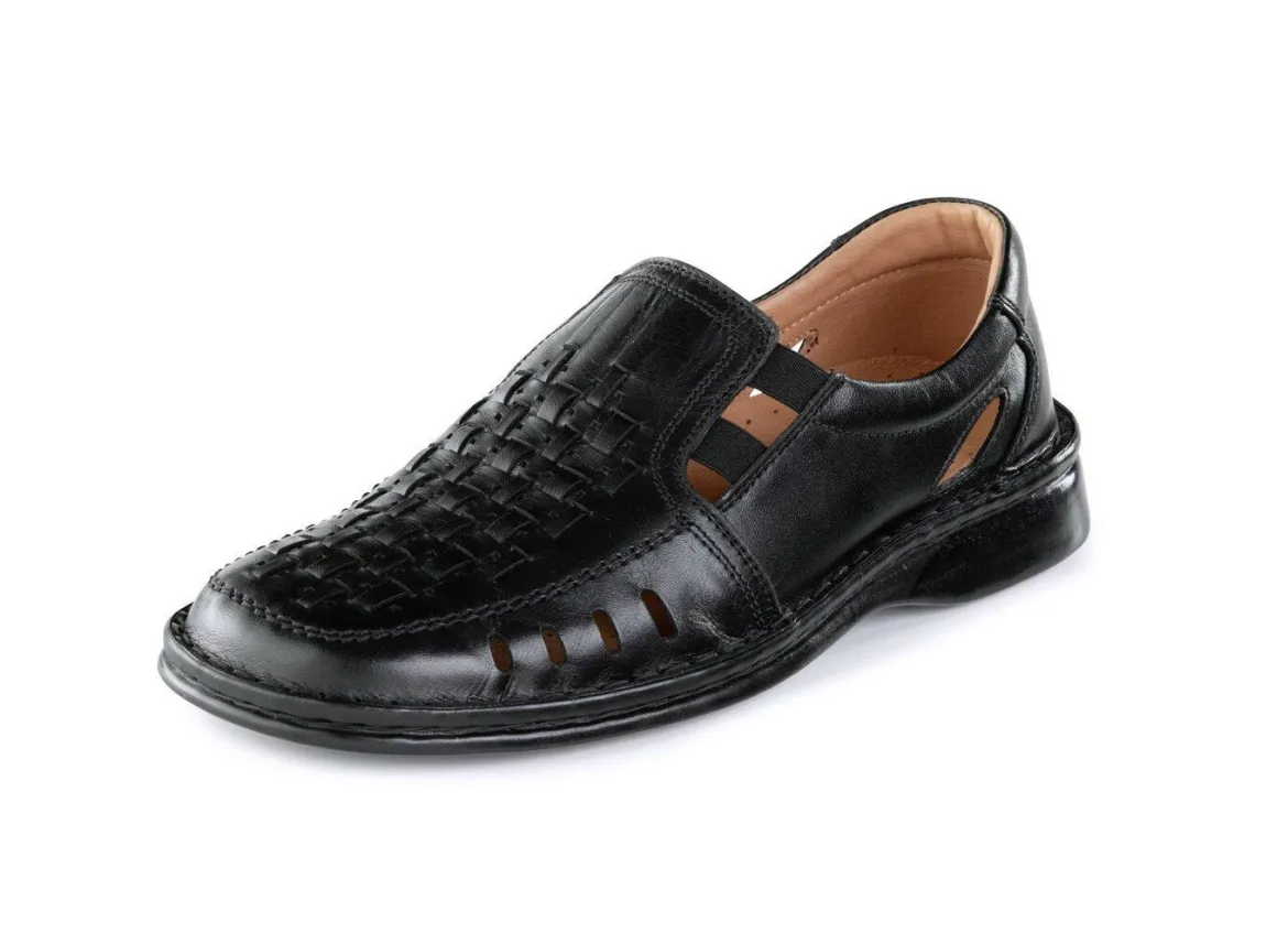 GINO GALANTE, sommerliche Herren-Slipper, mit Gummizug