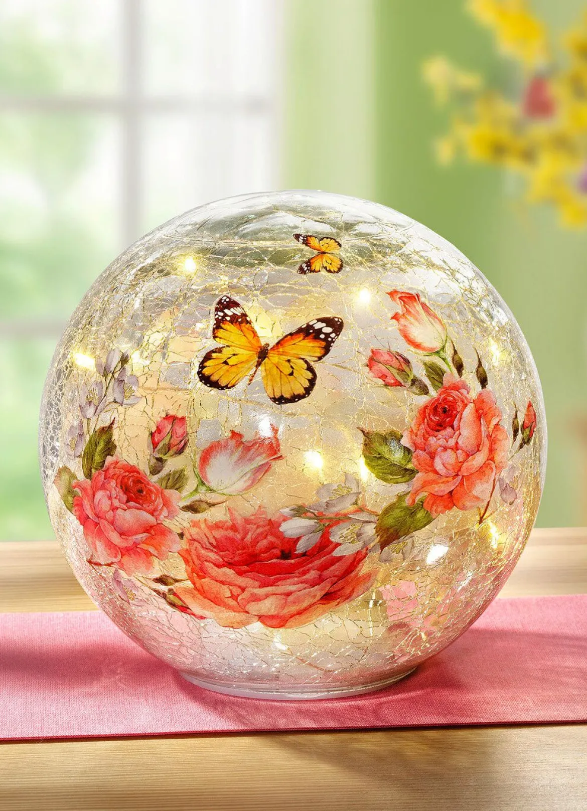 Glaskugel mit Beleuchtung