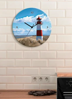 Glas-Wanduhr