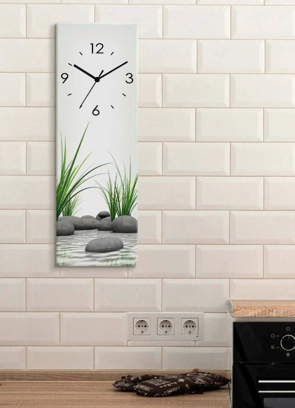 Glas-Wanduhr