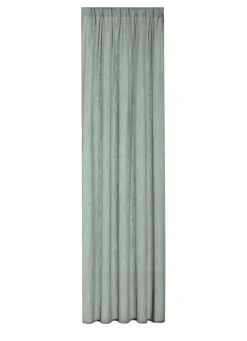 Halbtransparente Übergardine in Leinenoptik