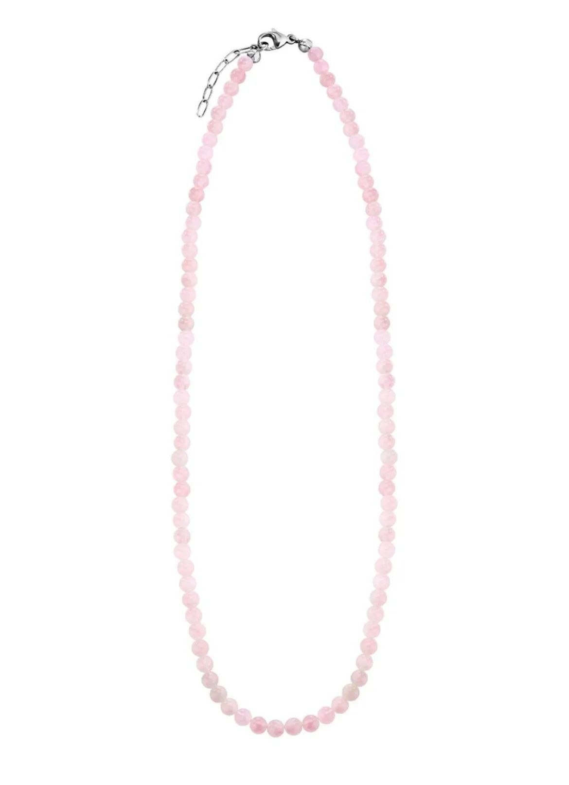 Halskette mit echtem Rosenquarz