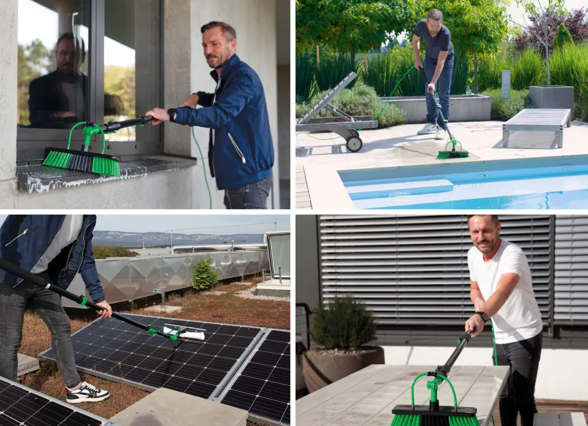 Hammersmith Aquaclean Deluxe 2-in-1 Teleskop Wasserbesen