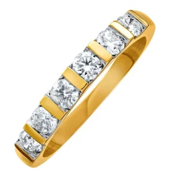 Handgearbeiteter Damenring mit echten Brillanten