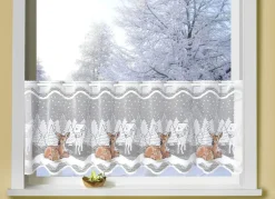 Handkolorierter Kurzstore mit Reh-Motiv