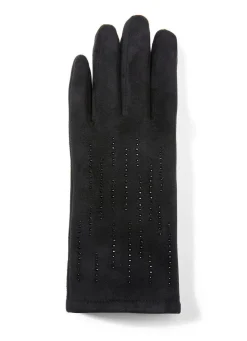 Handschuh mit edel funkelnden Glitzer-Applikationen