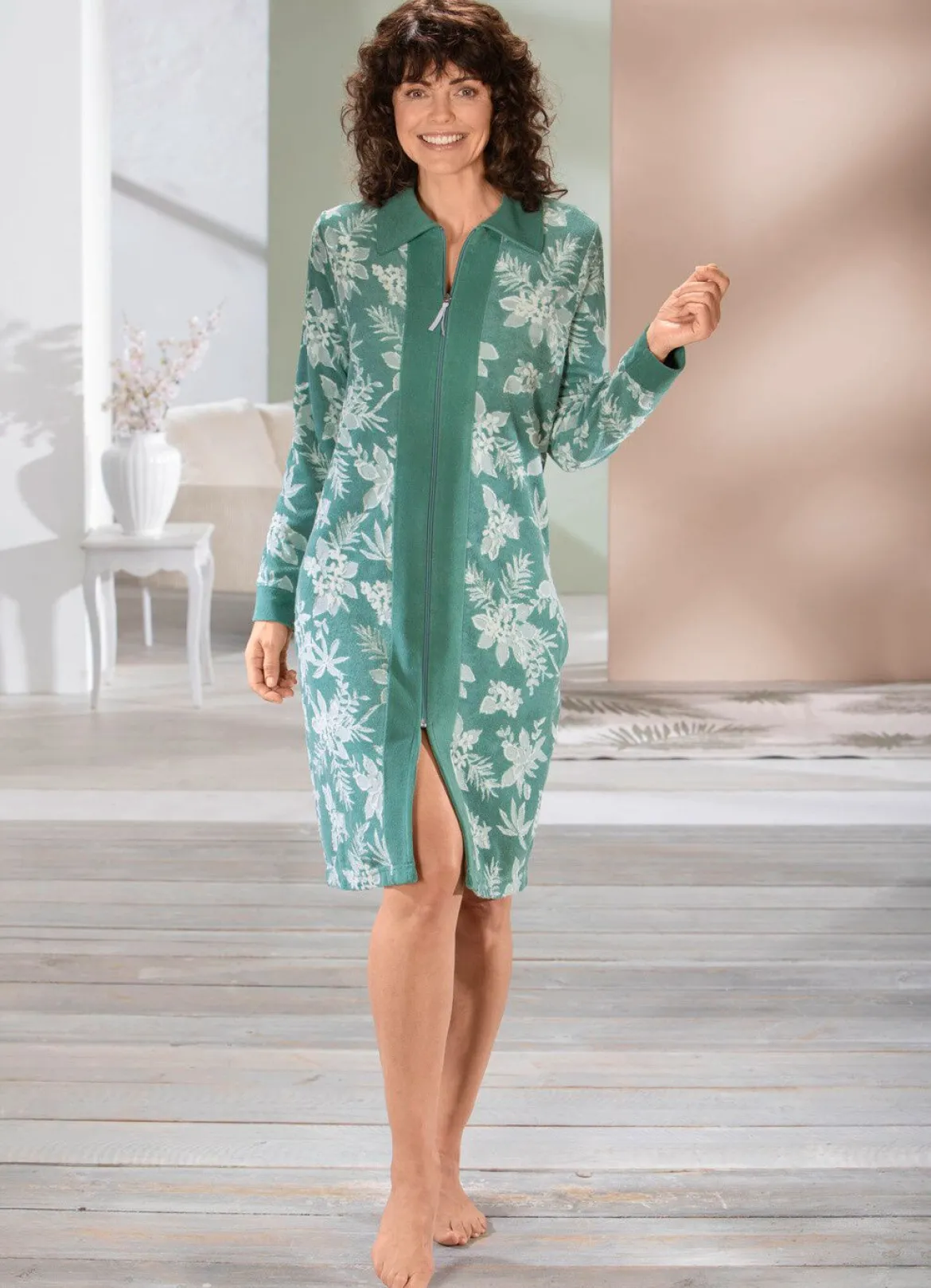 Hauskleid mit Seitennahttaschen