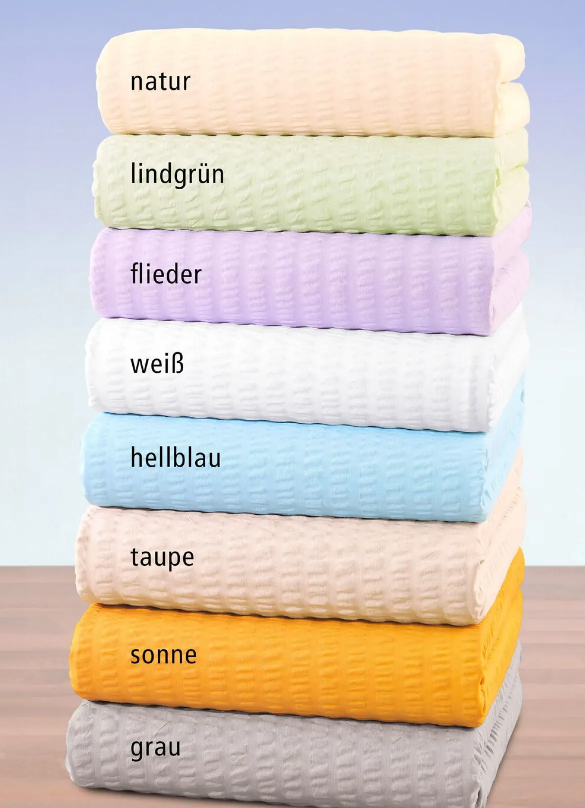 Hautfreundliche Seersucker-Spannbetttücher von Florella