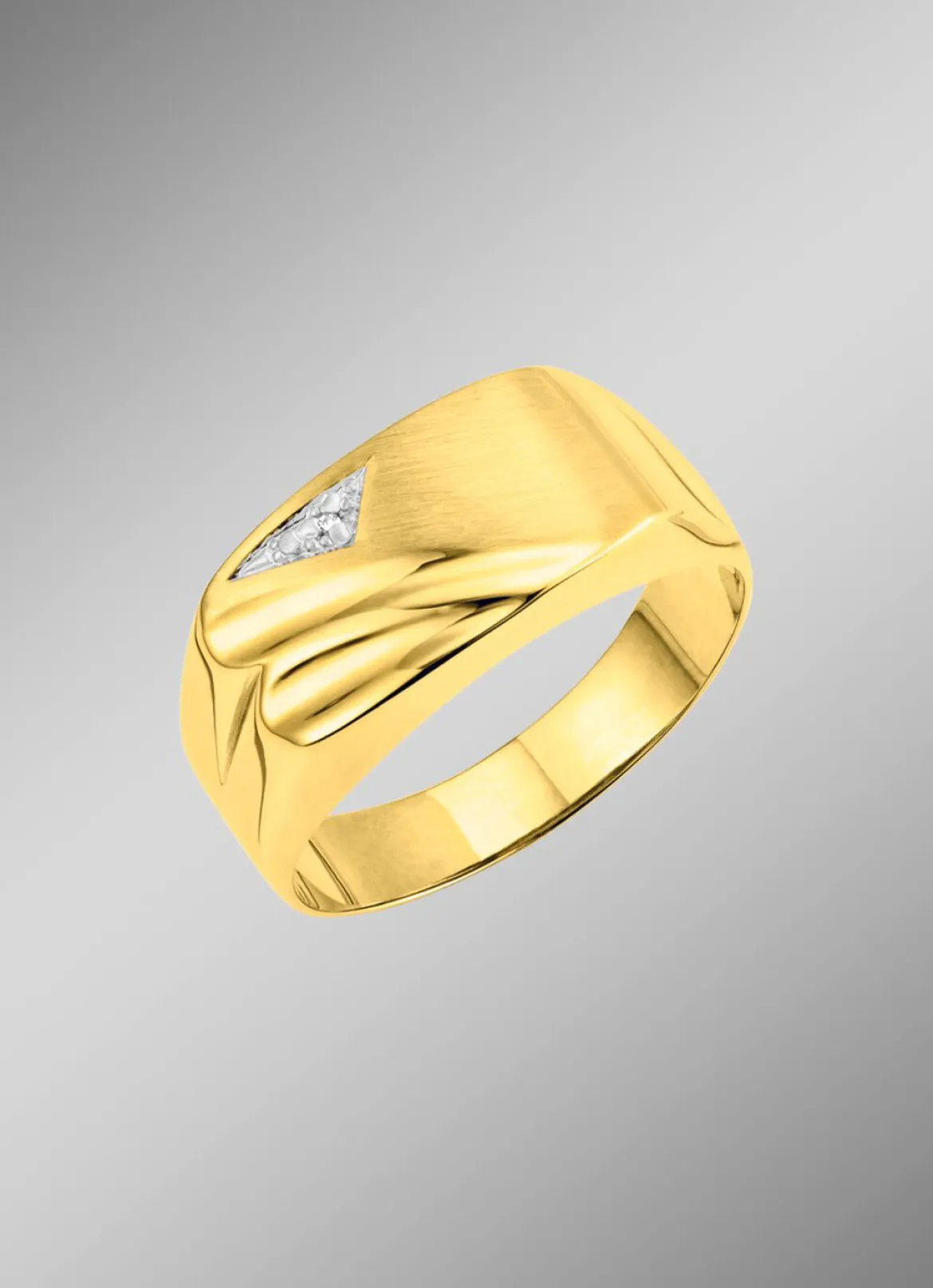 Herrenring mit Diamant