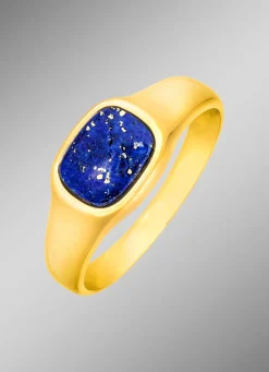 Herrenring mit echt Lapislazuli