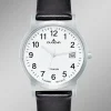 Herrenuhr mit Titangehäuse und Lederband