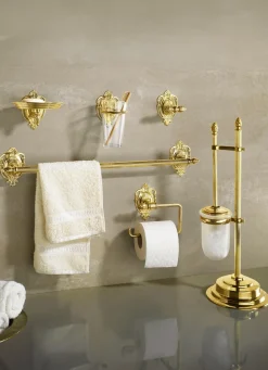 Herrliches Badezimmer-Zubehör aus poliertem Messing