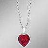 Herz-Anhänger mit Swarovski®-Kristall und Kette