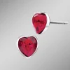 Herz-Ohrstecker mit Swarovski®-Kristallen