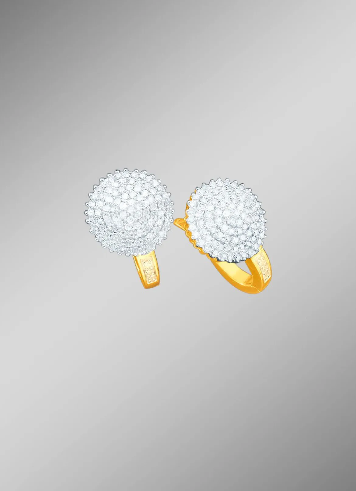 Hochwertige Diamant-Ohrringe mit 188 Diamanten